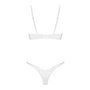 Комплект белья Obsessive Alissium 2-pcs set XS/S белый (SX0603)