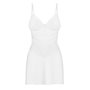 Пеньюар Obsessive Alissium chemise & thong XL/2XL белый (SX0608)
