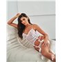 Корсет Obsessive Alissium corset & thong M/L (мятая упаковка!!!)