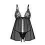 Пеньюар и трусики Obsessive Blomentis babydoll & thong M/L