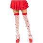 Чулки Leg Avenue Polka Dot Mushroom Thigh Highs One Size