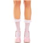 Носочки ажурные с рюшами Leg Avenue Mini Bow Lace Anklet White