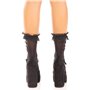 Носочки ажурные с рюшами Leg Avenue Mini Bow Lace Anklet Black