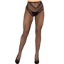 Чулки Leg Avenue Crotchless Net Tights with Heart Backseam Black One Size
