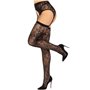 Чулки Leg Avenue Leg Avenue Lace thigh highs & garterbelt Black One Size
