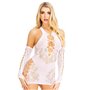 Мини-платье Leg Avenue Mini dress and matching gloves White One Size