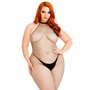 Бодистокинг Leg Avenue Racer neck bodystocking Black Queen Size (SX1086)