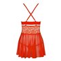 (SALE) Бэби-долл Obsessive 838-BAB-3 babydoll & thong red S/M