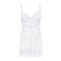 (SALE) Сорочка Obsessive Amor Blanco underwire chemise & thong white S/M