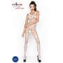 Бодістокінг Passion BS045 white, комбінезон, імітація панчох і боді PBS045W Passion (Польща) фото - Luxbikini
