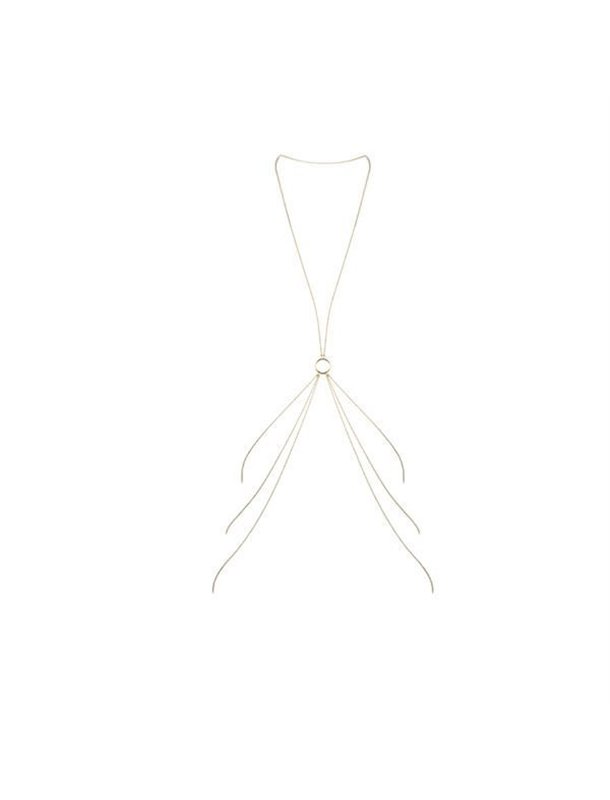 Ланцюжок для тіла Bijoux Indiscrets Magnifique 8 Body Chain - Gold, прикраса для тіла