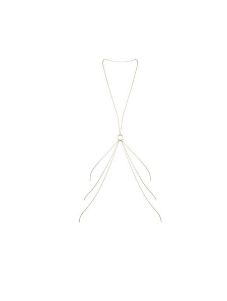 Ланцюжок для тіла Bijoux Indiscrets Magnifique 8 Body Chain - Gold, прикраса для тіла