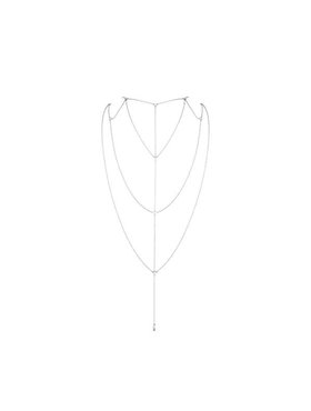 Ланцюжок для спини Bijoux Indiscrets Magnifique Back and Cleavage Chain - Silver, прикраса для тіла