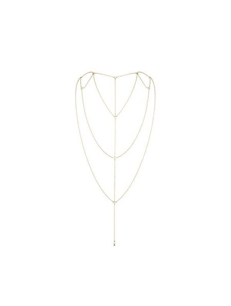 Ланцюжок для спини Bijoux Indiscrets Magnifique Back and Cleavage Chain - Gold, прикраса для тіла