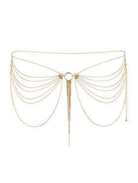 Ланцюжок на трусики або ліф Bijoux Indiscrets MAGNIFIQUE Waist Chain - Gold, прикраса на тіло