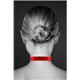 Чокер з замочком-сердечком Bijoux Pour Toi - HEART LOCK Red, екошкіра