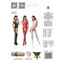 Бодістокінг Passion BS061 white, комбінезон, імітація панчіх
