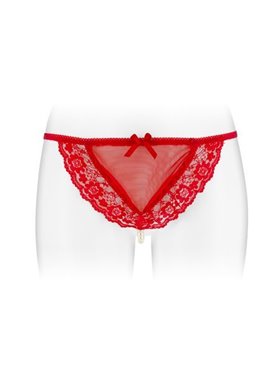Трусики-стрінги з перлинною ниткою Fashion Secret KATIA Red