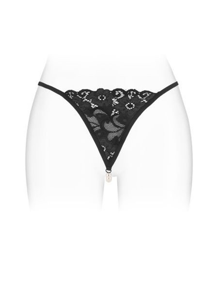 Трусики-стрінги з перлинною ниткою Fashion Secret VENUSINA Black
