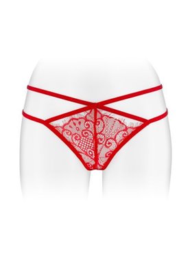 Трусики-стрінги Fashion Secret MYLENE Red з подвійною лінією стегна