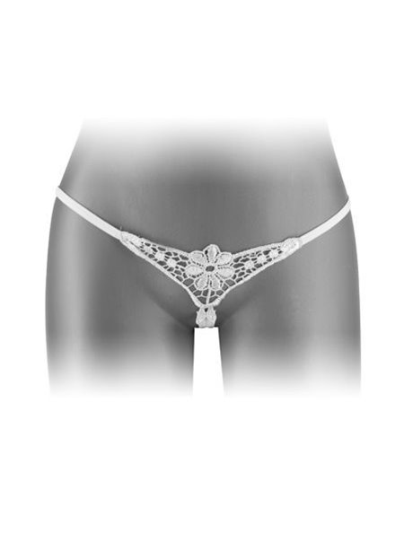Трусики-стрінги з доступом Fashion Secret DANUTA White