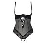 Боді з відкритими грудьми Passion Exclusive NORTH BODY L/XL, black
