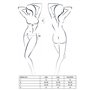 Комплект білизни Passion Exclusive BRIDA SET OpenBra L/XL black, трусики-танга, пояс, відкритий ліф
