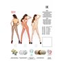 Бодістокінг Passion BS014 red, комбінезон, велика сітка