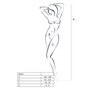 Розпродаж!!! Бодістокінг Passion BS022 white, комбінезон