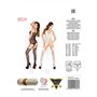 Бодістокінг Passion BS024 white, комбінезон, імітація панчох і пояса