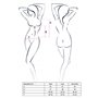 Комплект білизни Passion IMAGINE SET OpenBra L/XL, black, ліф - міні-сорочка, трусики з оборками