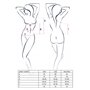 Корсет з пажами Passion JANET CORSET S/M, white, трусики, напівпрозорий