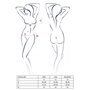 Комплект білизни Passion OFELIA SET OpenBra L/XL, white, стрінги, відкритий ліф, широкий пояс