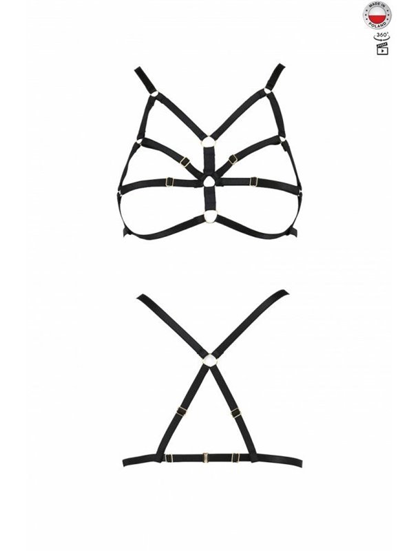 Бюстгальтер-стрепи Passion Exclusive ARMANDA BRA XXL/XXXL, black