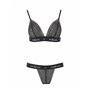 Комплект білизни Passion Exclusive GLAMISS SET XXL/XXXL, black