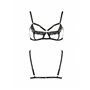 Бюстгальтер-стрепи з мереживом Passion Exclusive SOLON BRA S/M, black
