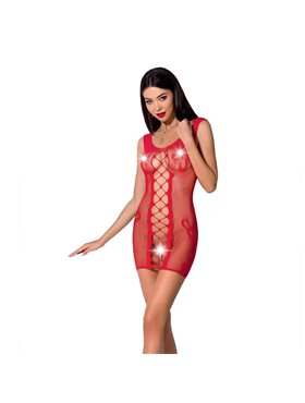 Відверта сукня-сітка Passion BS073 red