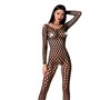 Бодістокінг з крупною сіткою Passion BS077 black SO4156 Passion (Польща) фото - Luxbikini