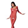 Бодістокінг з великою сіткою Passion BS077 red SO4157 Passion (Польща) фото - Luxbikini