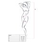 Бодістокінг з крупною сіткою Passion BS077 white SO4158 Passion (Польща) фото - Luxbikini