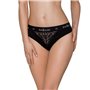 Трусики з широкою гумкою і мереживом Passion PS001 PANTIES L, black