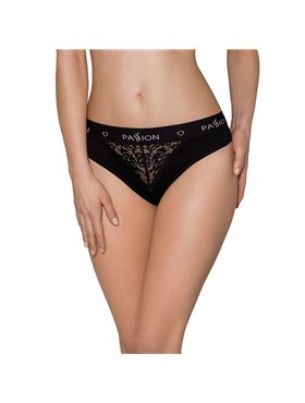 Трусики з широкою гумкою і мереживом Passion PS001 PANTIES M, black