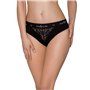 Трусики з широкою гумкою і мереживом Passion PS001 PANTIES S, black
