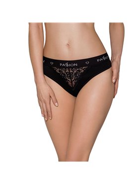 Трусики з широкою гумкою і мереживом Passion PS001 PANTIES XL, black