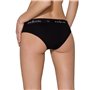 Трусики з широкою гумкою і мереживом Passion PS001 PANTIES XL, black