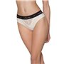 Трусики з широкою гумкою і мереживом Passion PS001 PANTIES L, ecru