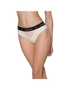 Трусики з широкою гумкою і мереживом Passion PS001 PANTIES L, ecru