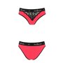 Трусики з широкою резинкою і мереживом Passion PS001 PANTIES XL, red-black