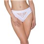 Трусики з широкою гумкою і мереживом Passion PS001 PANTIES M, white
