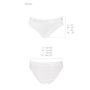 Трусики з широкою гумкою і мереживом Passion PS001 PANTIES S, white